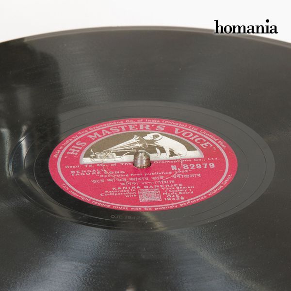 Grammofono Ottagonale Nero Argento - Collezione Old Style di Homania