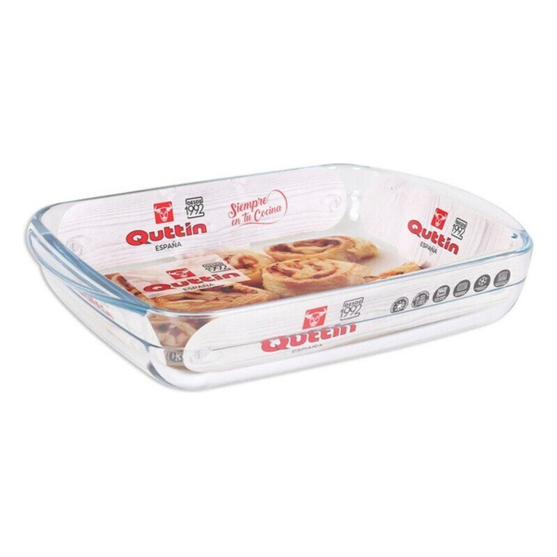 Serving Platter Quttin Crystal Rectangular