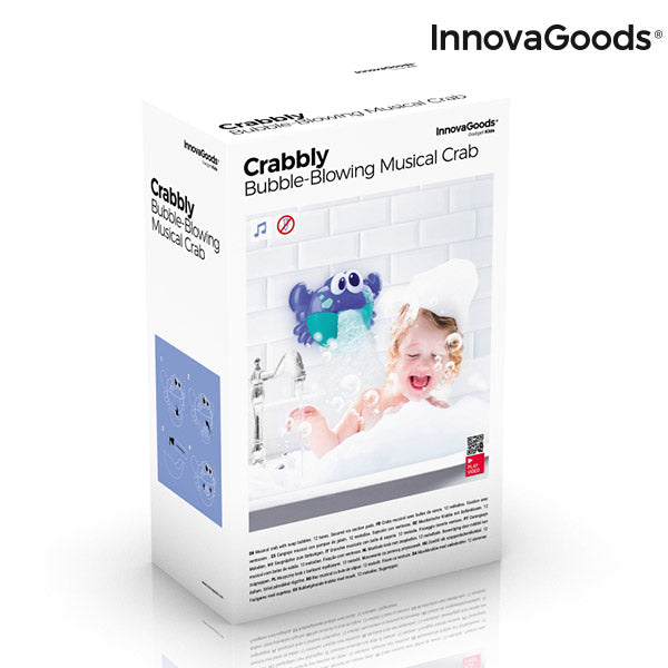 Granchio Musicale con Bolle di Sapone per il Bagno Crabbly InnovaGoods