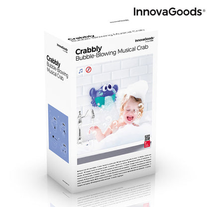 Granchio Musicale con Bolle di Sapone per il Bagno Crabbly InnovaGoods
