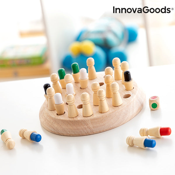 Scacchi Memory in Legno Taeda InnovaGoods 26 Pezzi