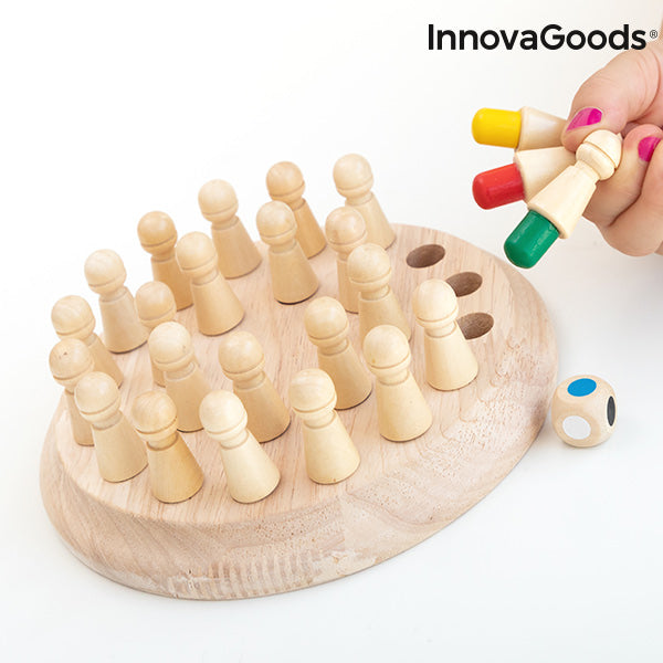 Scacchi Memory in Legno Taeda InnovaGoods 26 Pezzi