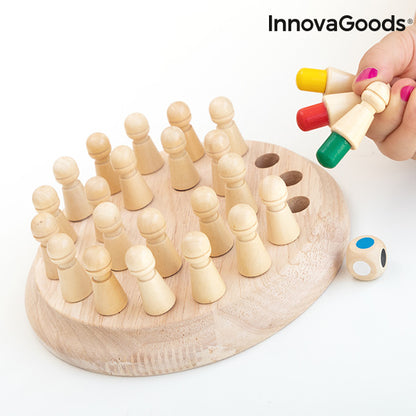 Scacchi Memory in Legno Taeda InnovaGoods 26 Pezzi