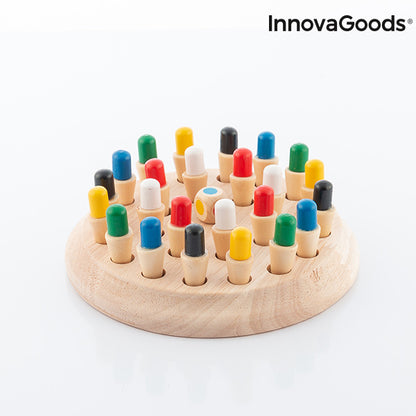 Scacchi Memory in Legno Taeda InnovaGoods 26 Pezzi