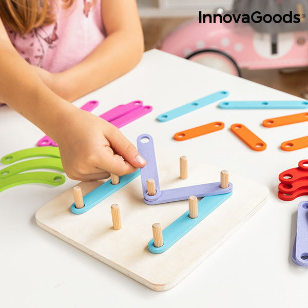 Set in legno per creare lettere e numeri Koogame InnovaGoods 27 pezzi
