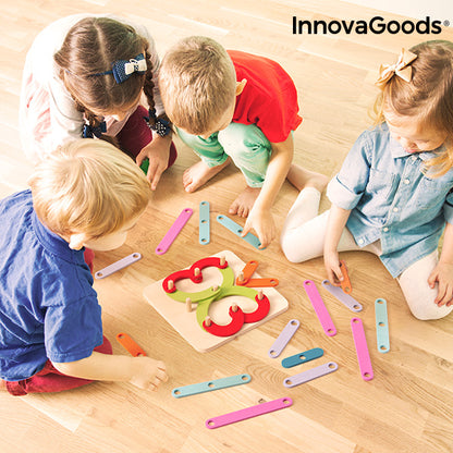 Set in legno per creare lettere e numeri Koogame InnovaGoods 27 pezzi