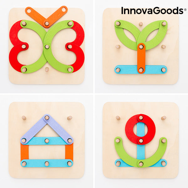 Set in legno per creare lettere e numeri Koogame InnovaGoods 27 pezzi