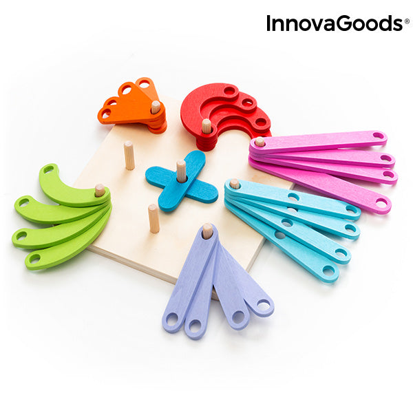 Set in legno per creare lettere e numeri Koogame InnovaGoods 27 pezzi
