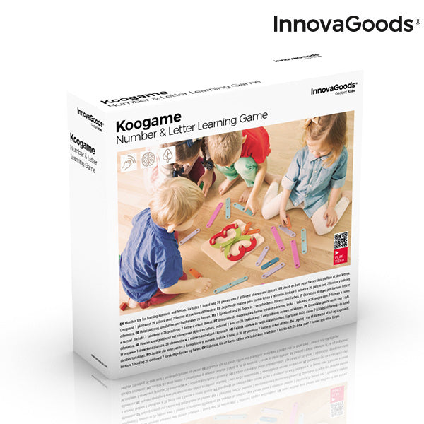 Set in legno per creare lettere e numeri Koogame InnovaGoods 27 pezzi