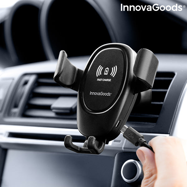 Porta Cellulare con Caricatore Wireless per Auto Wolder InnovaGoods