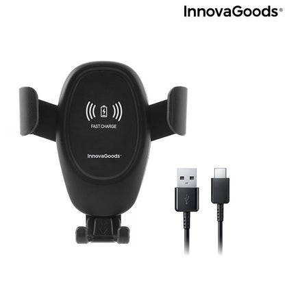 Porta Cellulare con Caricatore Wireless per Auto Wolder InnovaGoods