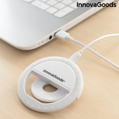 Anello luminoso per selfie ricaricabile Instahoop InnovaGoods