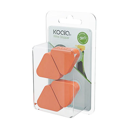 Tappo Bottiglia A Tenuta Stagna Koala Arancione Plastica (4 pz)