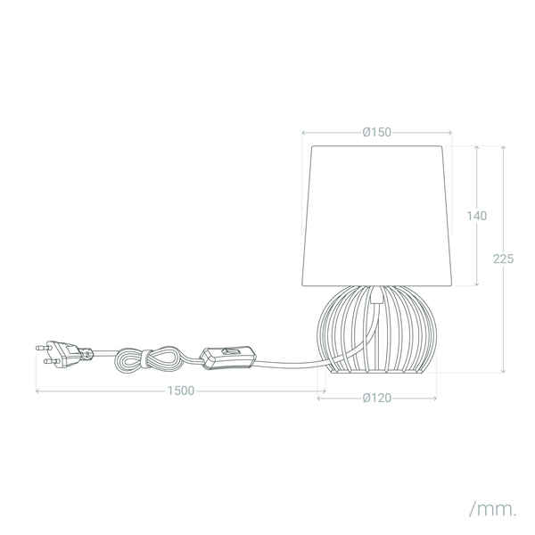 Desk Lamp Ledkia Lupe Aluminium