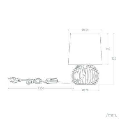 Desk Lamp Ledkia Lupe Aluminium