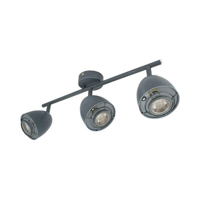 Plafoniera Ledkia Maya 3 Grigio 50 W (85x160x450 mm)