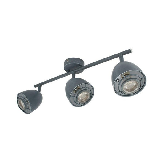 Plafoniera Ledkia Maya 3 Grigio 50 W (85x160x450 mm)