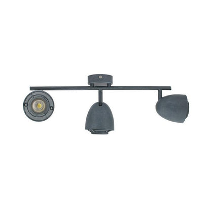 Plafoniera Ledkia Maya 3 Grigio 50 W (85x160x450 mm)