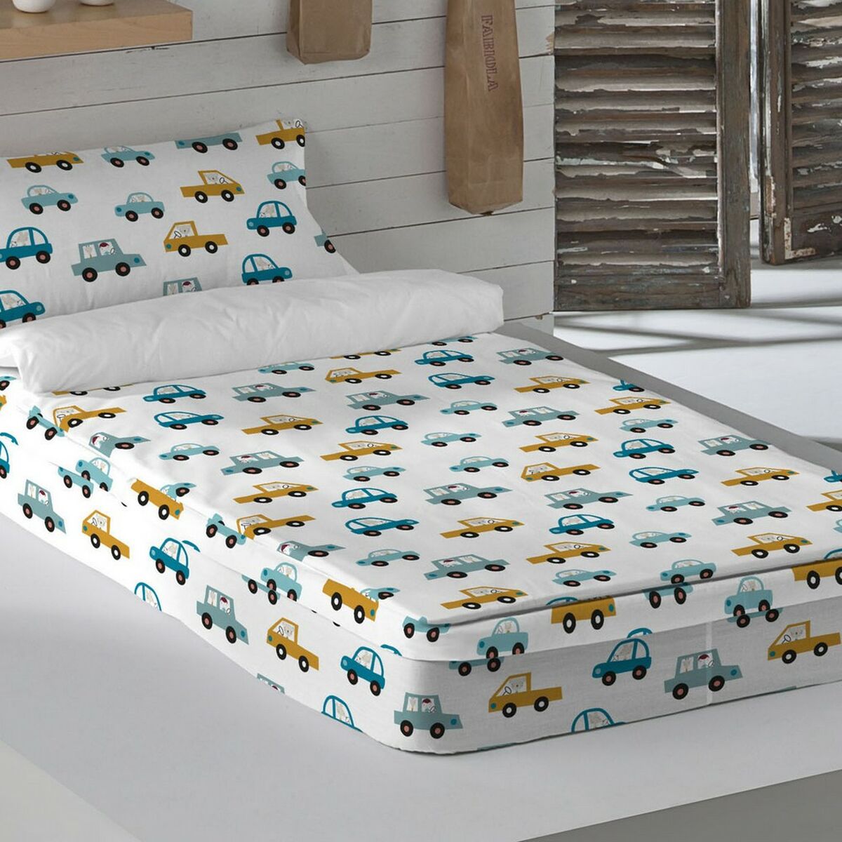 Copripiumino senza imbottitura Haciendo el Indio Cars (Letto 90)