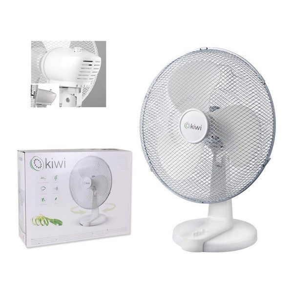 Ventilatore da tavolo Kiwi KFAN-7615 Ø 40 cm 45W Bianco