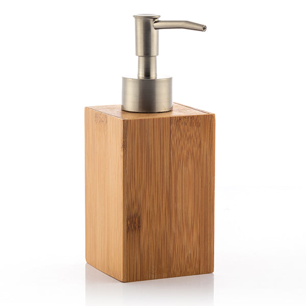 Dispenser di sapone in bambù