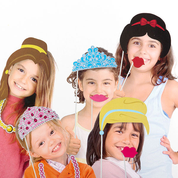 Accessori Princess per foto divertenti (confezione da 12)