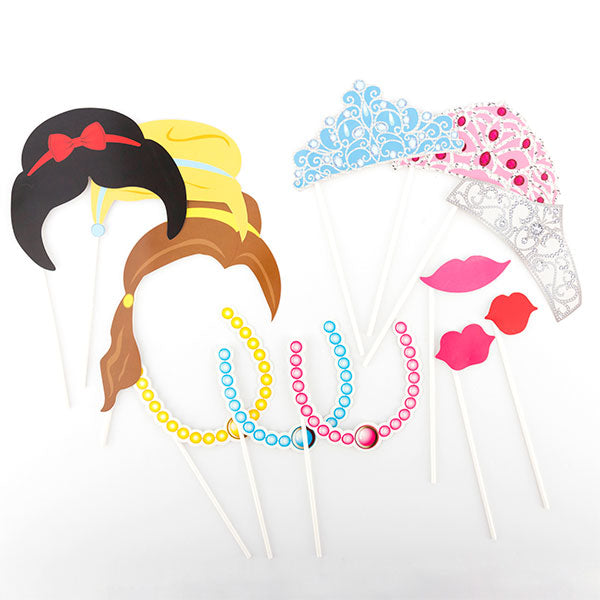 Accessori Princess per foto divertenti (confezione da 12)