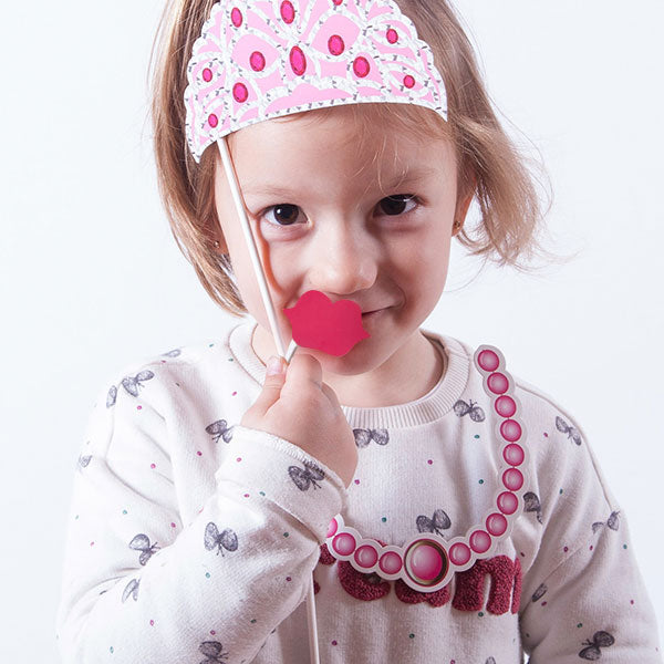 Accessori Princess per foto divertenti (confezione da 12)
