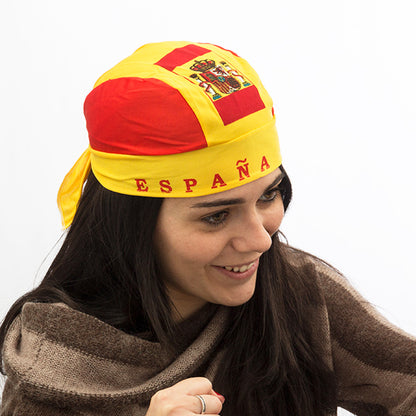Cappello Bandana con bandiera spagnola