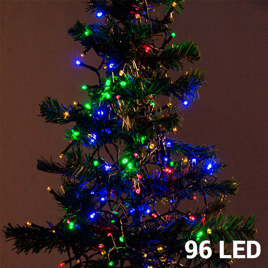 Luci natalizie multicolori (96 LED)