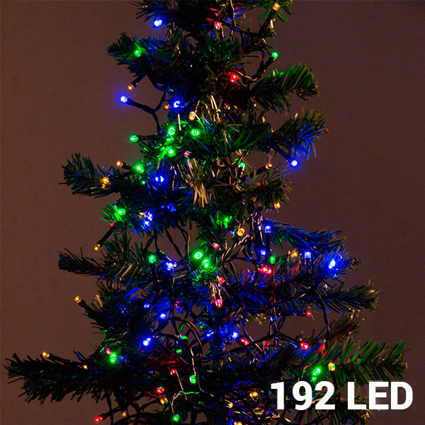 Luci natalizie multicolori (192 LED)