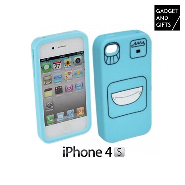 Custodia in silicone con facce per iPhone