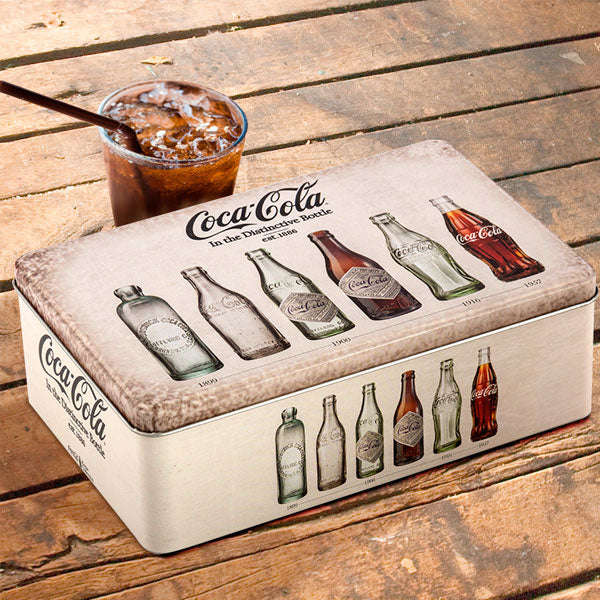 OUTLET Coca-Cola Retro Metal Box (Senza imballaggio)