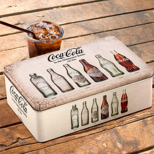 OUTLET Coca-Cola Retro Metal Box (Senza imballaggio)
