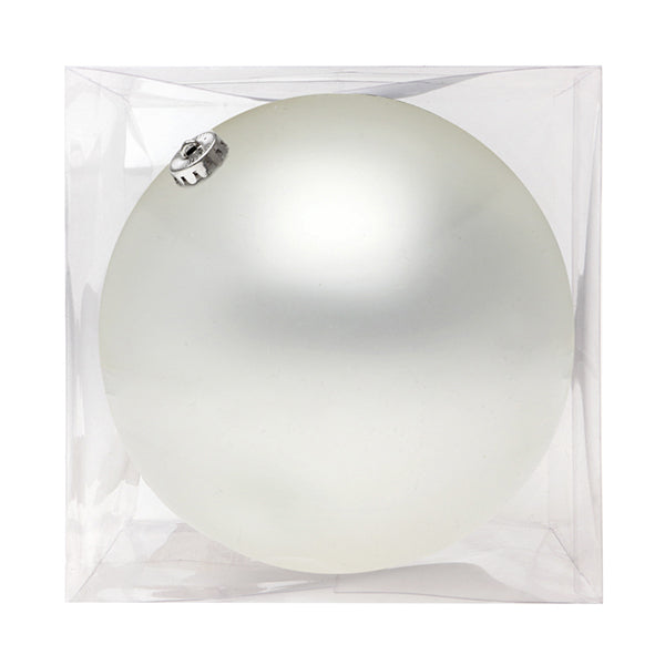 Pallina di Natale Christmas Planet 8842 15 cm Cristallo Bianco
