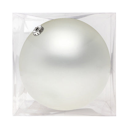 Pallina di Natale Christmas Planet 8842 15 cm Cristallo Bianco