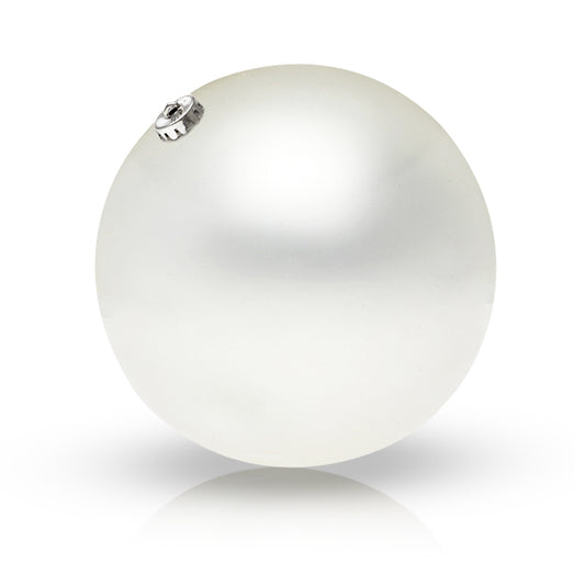Pallina di Natale Christmas Planet 8842 15 cm Cristallo Bianco