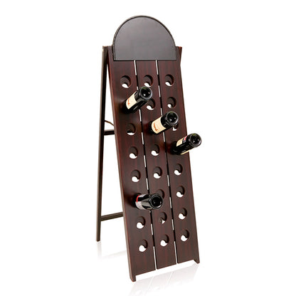 Portabottiglie con ripiano in ardesia rimovibile (24 bottiglie) 143059
