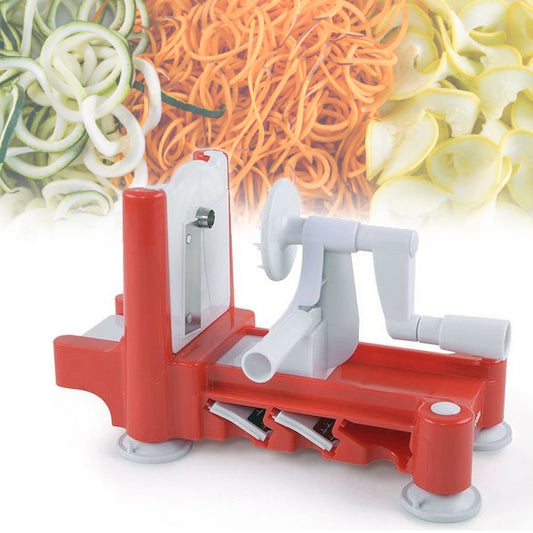 Affettatrice a spirale 3 in 1 Quttin Rossa Bianca (28 X 13,5 x 17 cm)