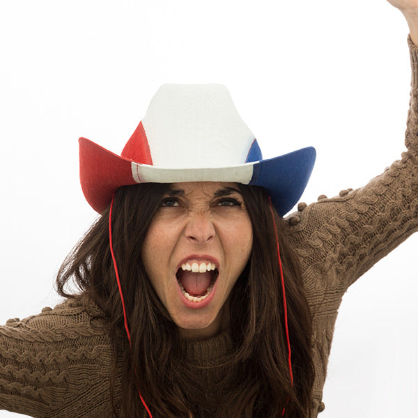 Cappello da cowboy con bandiera francese