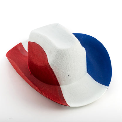 Cappello da cowboy con bandiera francese