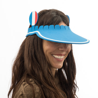 Visiera con bandiera francese