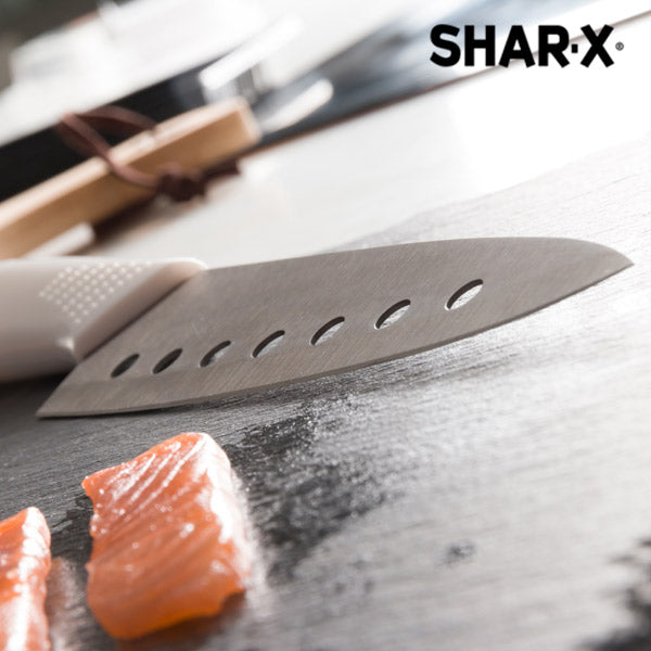 Coltello giapponese con lama da samurai con fori