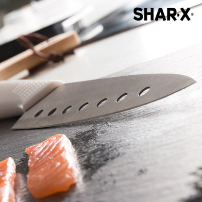 Coltello giapponese con lama da samurai con fori