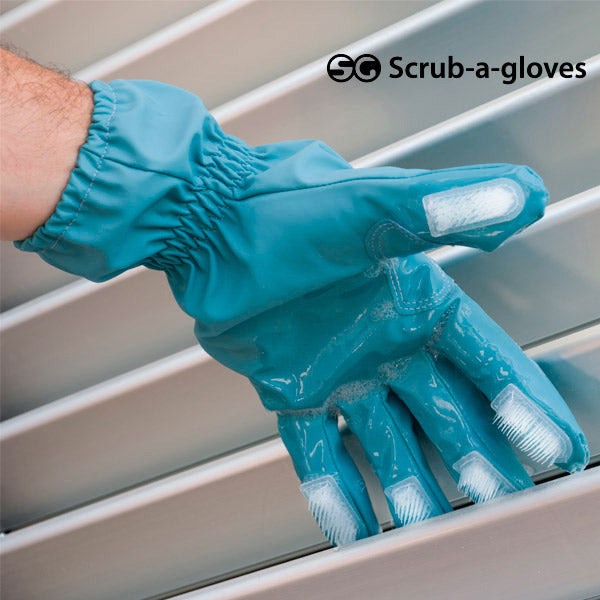 Guanti per la pulizia con spazzole Scrub-a-Gloves (confezione da 2)