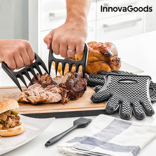 InnovaGoods Meat Claws with  Brush and Gloves