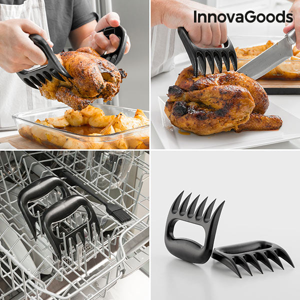 Artigli per carne con spazzola e guanti InnovaGoods