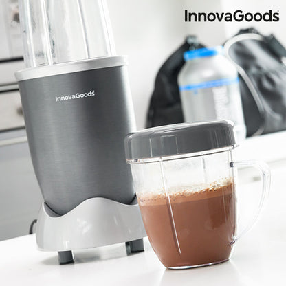 Nutri-Frullatore con ricettario InnovaGoods One Touch 600W Grigio