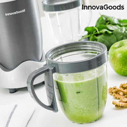 Nutri-Frullatore con ricettario InnovaGoods One Touch 600W Grigio