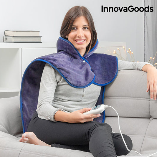 InnovaGoods Electric Pad for Neck, Shoulders & Back 60 x 90 cm 100W Indigo